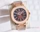 Copy Patek Philippe Aquanaut Black Dial Rose Gold Watches (2)_th.jpg